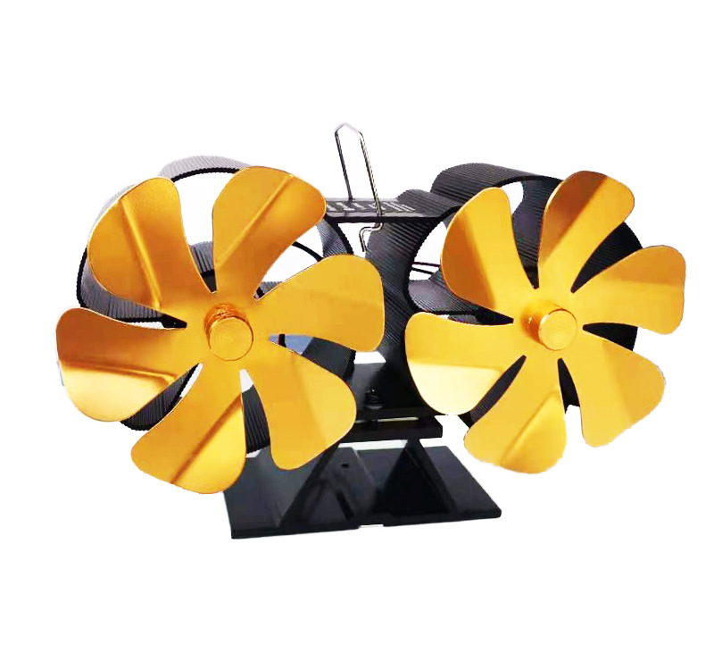 Title 6, Thermal Power Fireplace Fan Desktop Double Head...