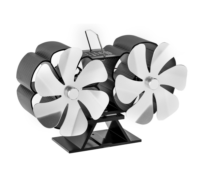 Title 7, Thermal Power Fireplace Fan Desktop Double Head...