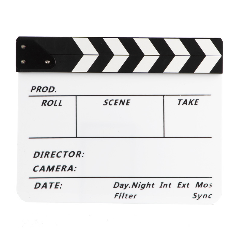 Title 2, Shooting Props Film Racket Acrylic Board