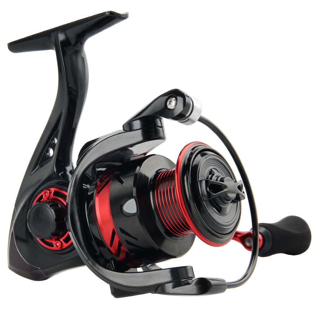 Title 3, Double Crank Spinning Reel All Metal Spool Lure...