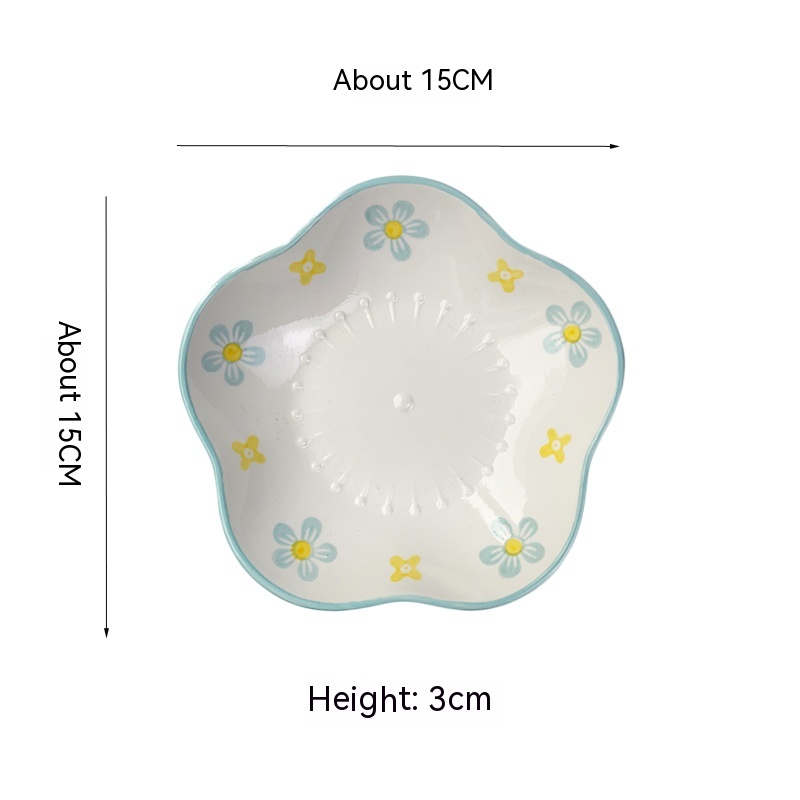 Title 1, Household Dessert Plate 6-inch Ceramic Dried Fr...