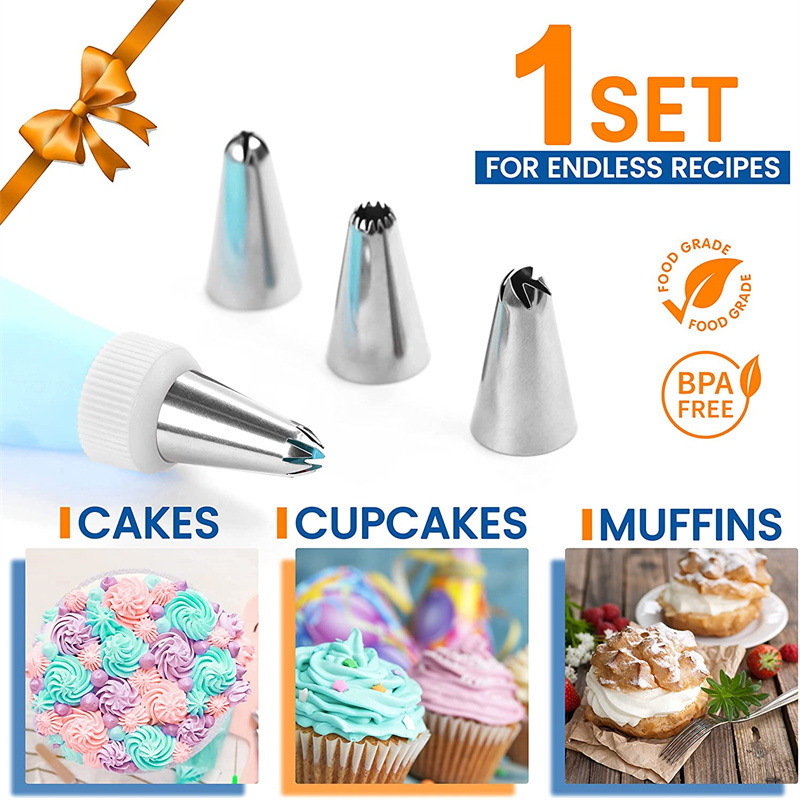 Title 7, 74-piece Set Pastry Tube Pattern Decorating Tool