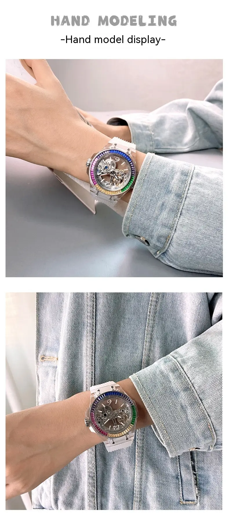 Full-automatic Hollow Large Dial Neutral Broadcast Mechanical Watch
