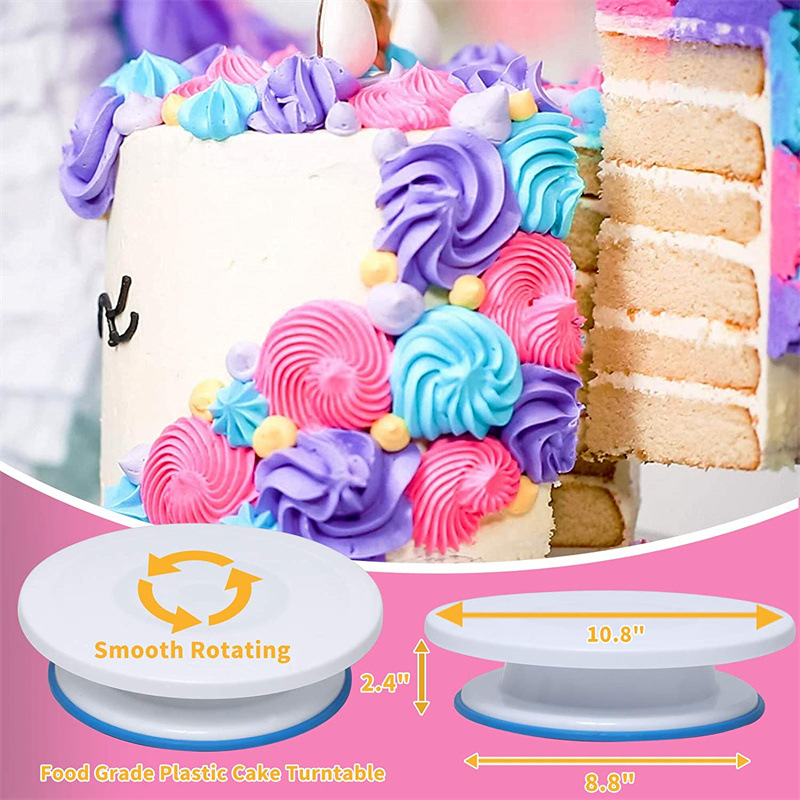 Title 3, 322 Piece Set Cake Turntable Cake Decoration Pa...