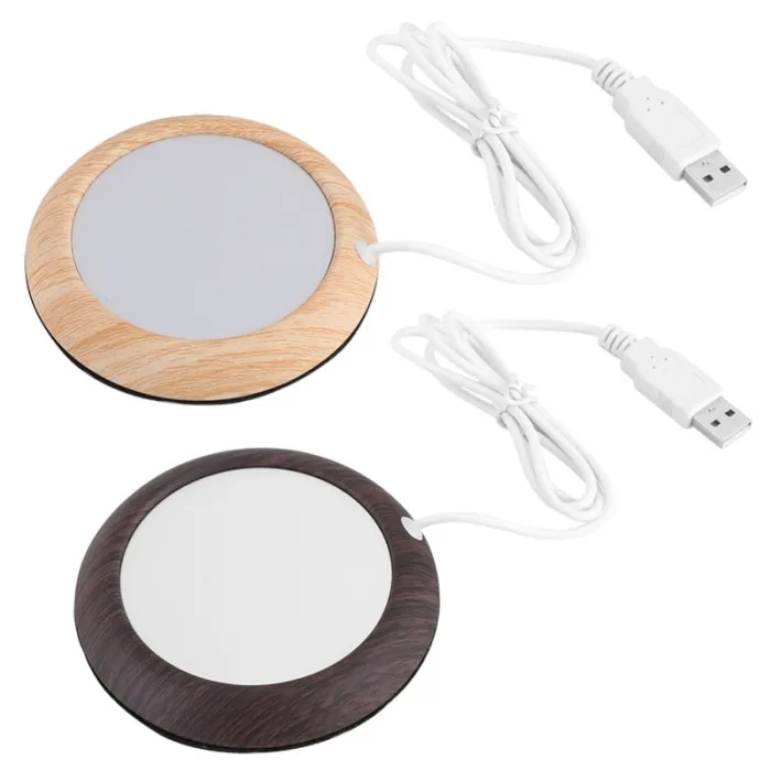 USB Wood Grain Mug Warmer - detail photo 1