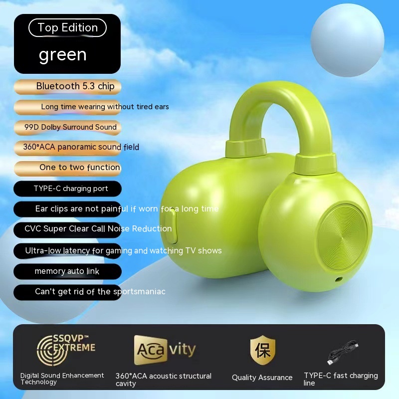 Bluetooth Headset Non In-ear Painless Long Endurance Wireless Noise Reduction - Image 7