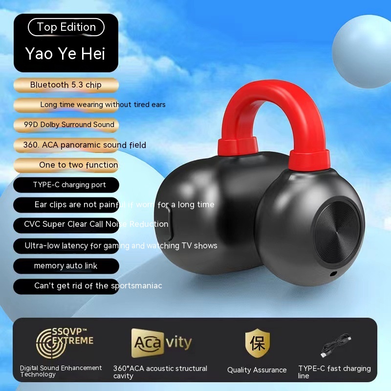 Bluetooth Headset Non In-ear Painless Long Endurance Wireless Noise Reduction - Image 2