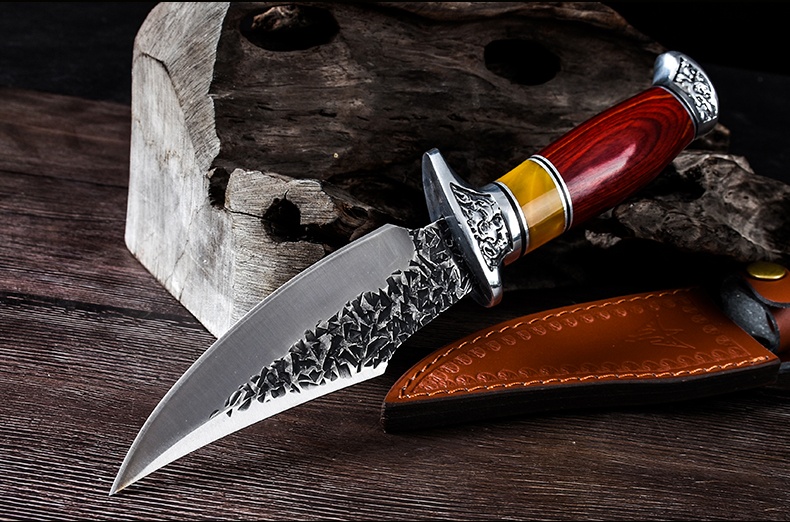 Title 2, Forged Mongolian Handle Meat Knife For Free Bla...