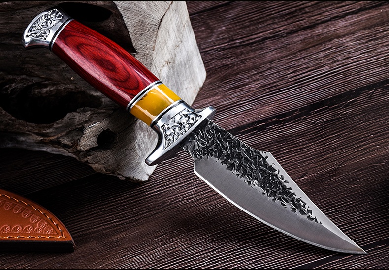 Title 9, Forged Mongolian Handle Meat Knife For Free Bla...