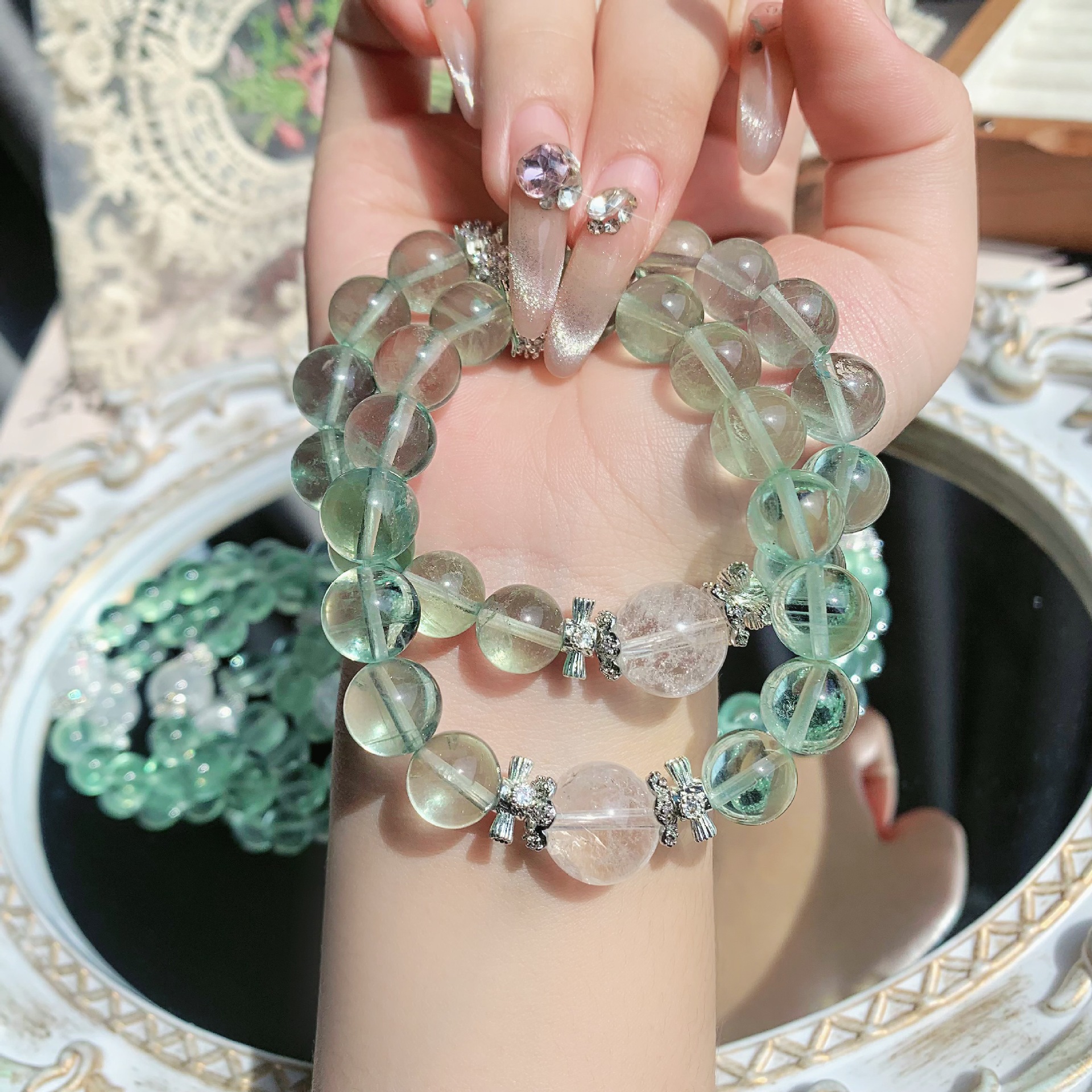 DIY Original Design Women's Fashion Natural Crystal Bracelet