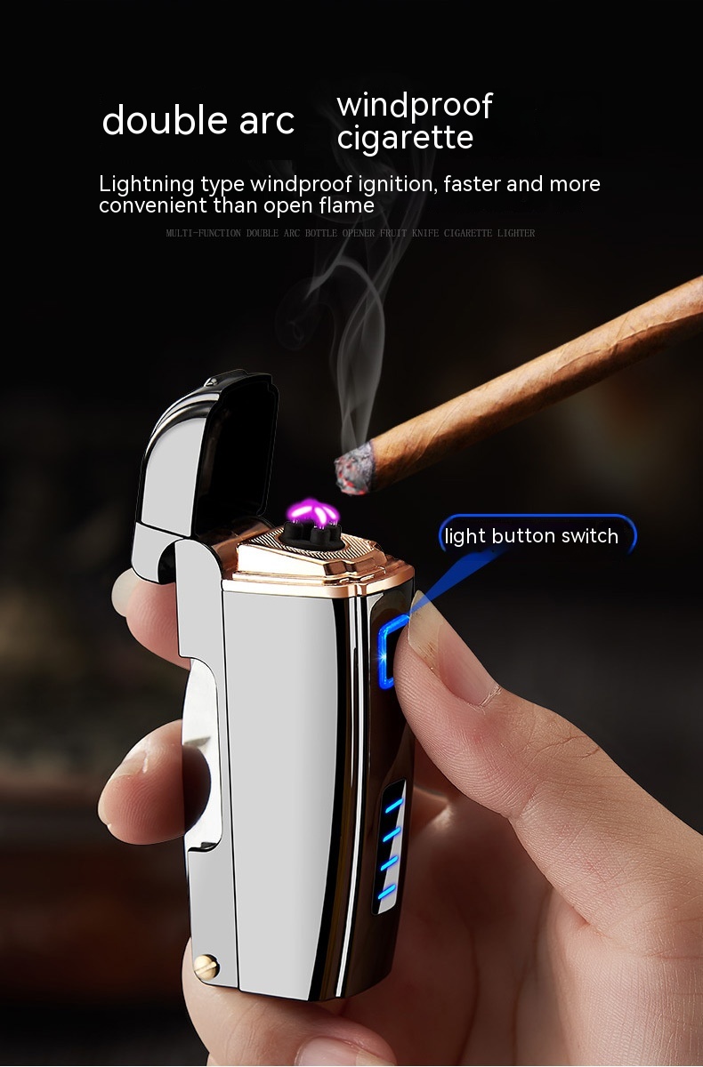 Title 6, Metal Multifunctional Induction Charging Lighter