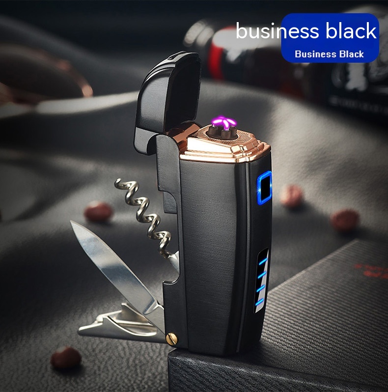 Title 7, Metal Multifunctional Induction Charging Lighter