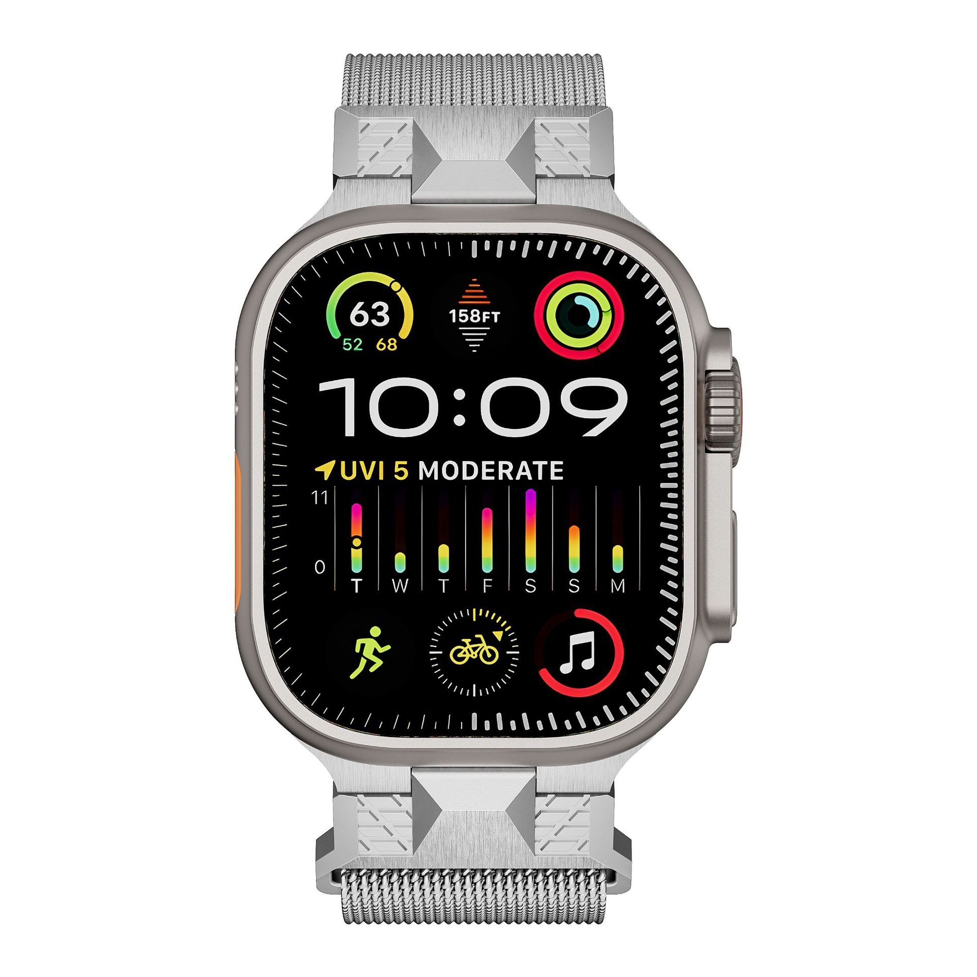 Simple And Fashionable Solid Color Stainless Steel Strap