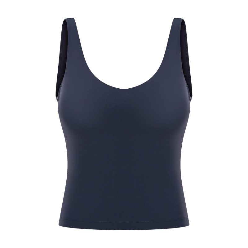 Title 3, Neckline Yoga Vest With Chest Pad U-shaped Back...