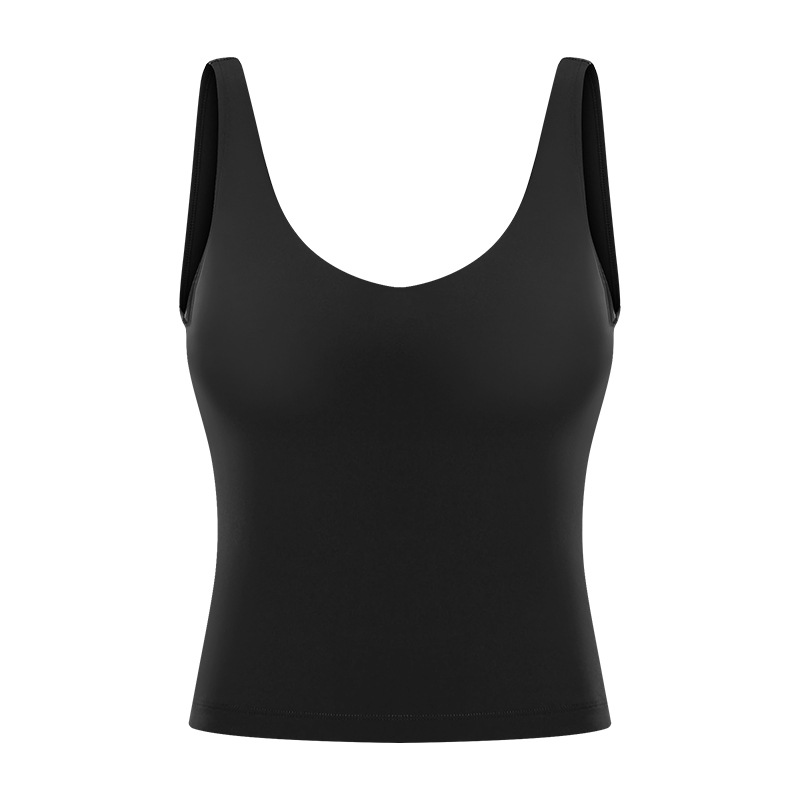 Title 4, Neckline Yoga Vest With Chest Pad U-shaped Back...