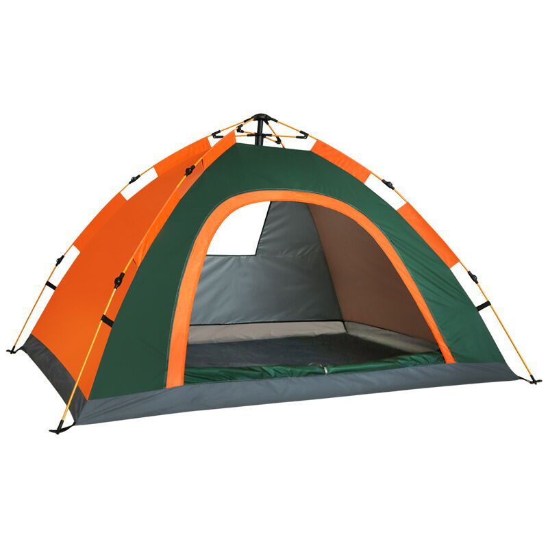 Double Camping Beach Tent Outdoor Thickened Sun Block Rain-proof One Window Automatic Tent - Image 2