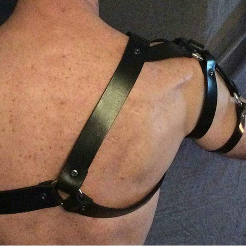 Men's Bound Leather Shoulder Strap Accessories 8