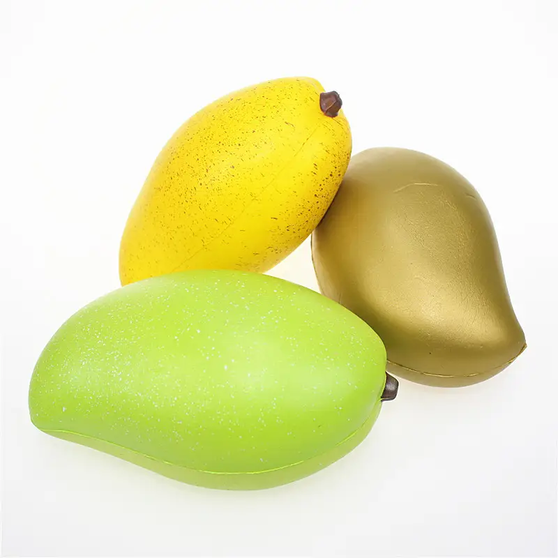 PU Slow Rebound Mango Emulational Fruit Decompression Toy