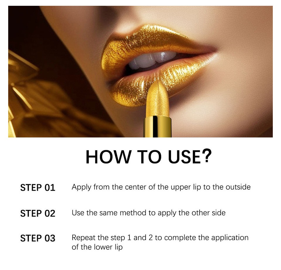 Title 5, Lipstick Kit Gold Bar Makeup Set Achieve gorgeo...