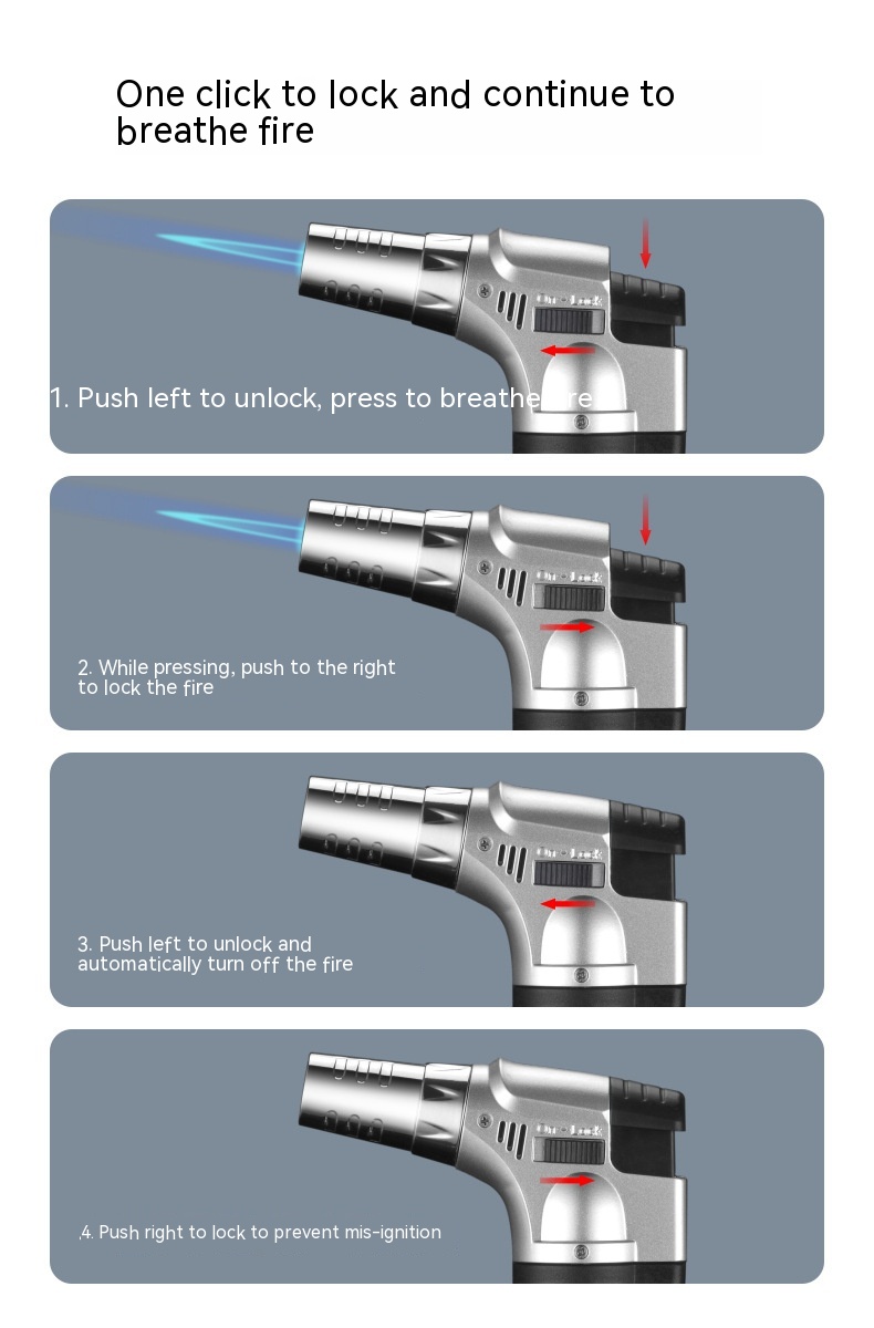 Title 12, Portable Straight Cigar Flame Gun Welding Gun B...