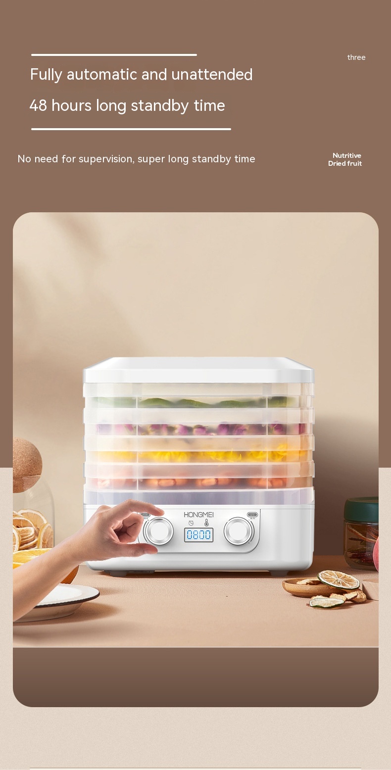 Title 1, Fruit Dehydrator Household Food Snacks Drying A...