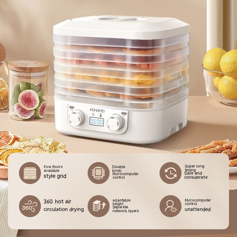 Title 9, Fruit Dehydrator Household Food Snacks Drying A...