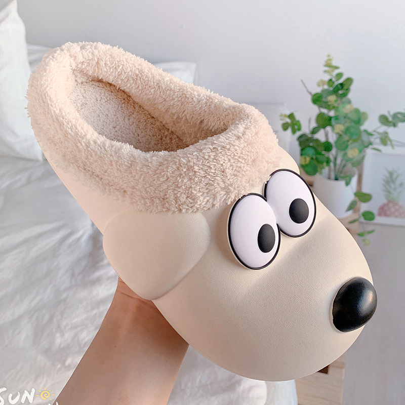 Title 8, Cotton Slippers Puppy Cartoon Household Indoor ...