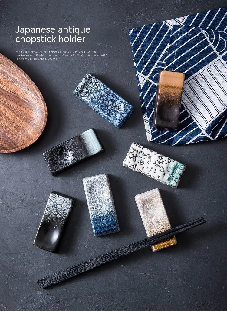 Japanese Ceramic Pillow Holder For Chopsticks