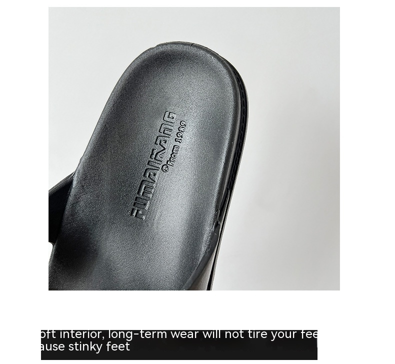 Flip-Flops Flat Slippers Male And Female Home Couple Outdoor Non-slip Beach Flip-flops