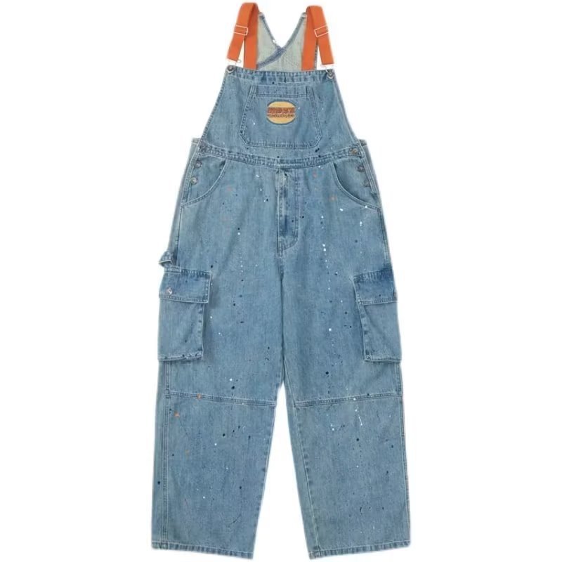 Title 6, Retro Jeans Latzhose Damen Overalls Locker Weit...