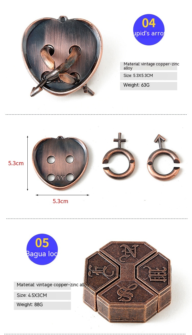 Title 1, Zinc Alloy Intellectual Looping-off Unlock Suit...