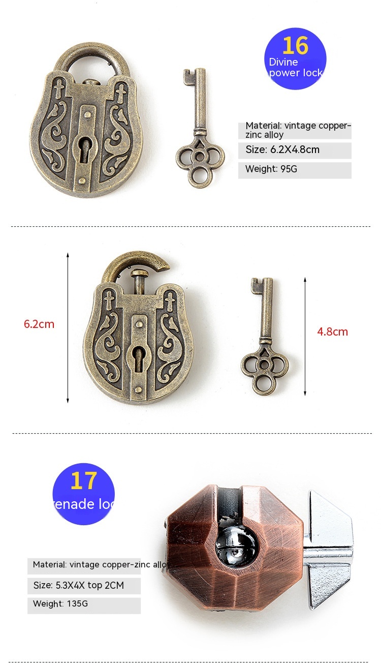 Title 8, Zinc Alloy Intellectual Looping-off Unlock Suit...