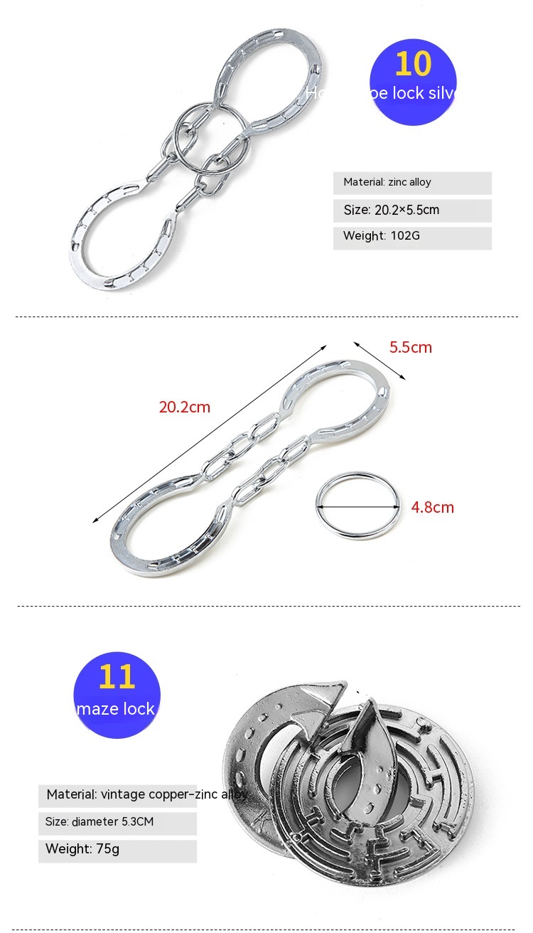 Title 12, Zinc Alloy Intellectual Looping-off Unlock Suit...