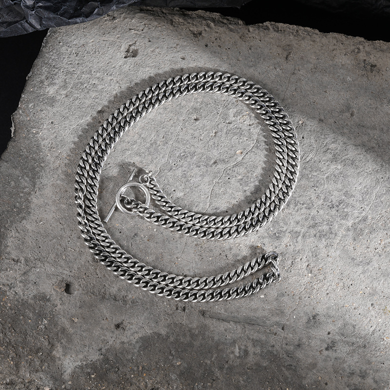 Necklace For Women Ins Hip Hop 925 Sterling Silver European And American Entry Lux Niche Personality