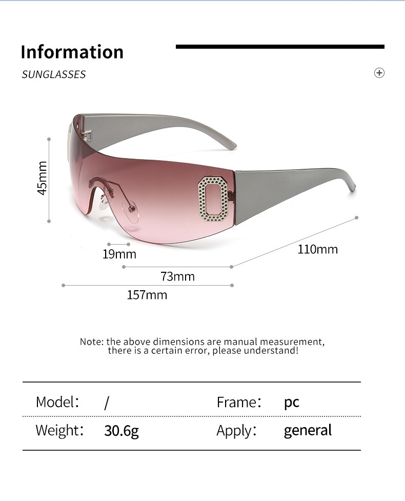 Title 2, Letter Integrated Sun-proof Millennium Sunglasses