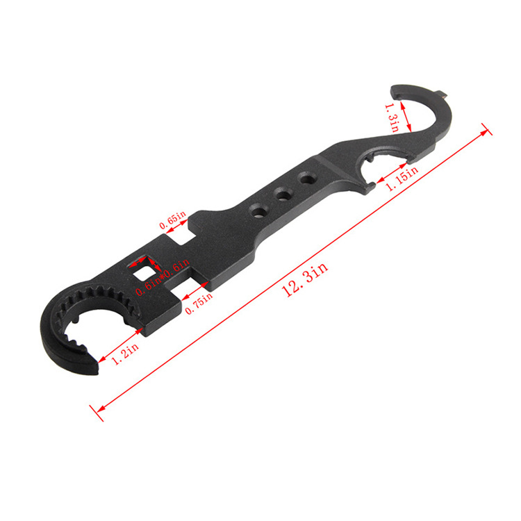 High Hardness Dismantlement Tool Metal Wrench Outdoor Field Multipurpose Combined Wrench