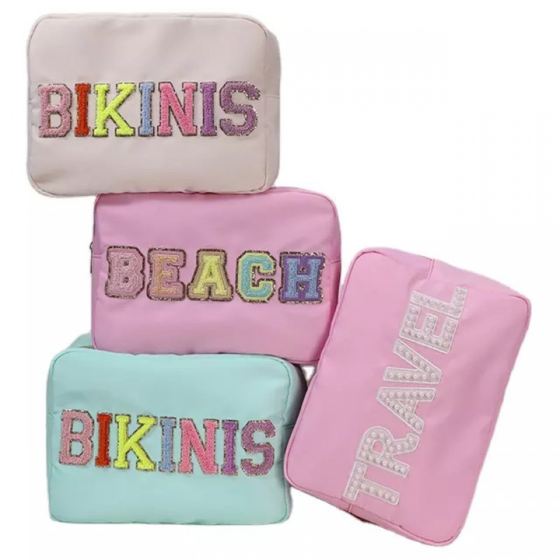 Title 8, Portable Wash Embroidery Nylon Storage Bag