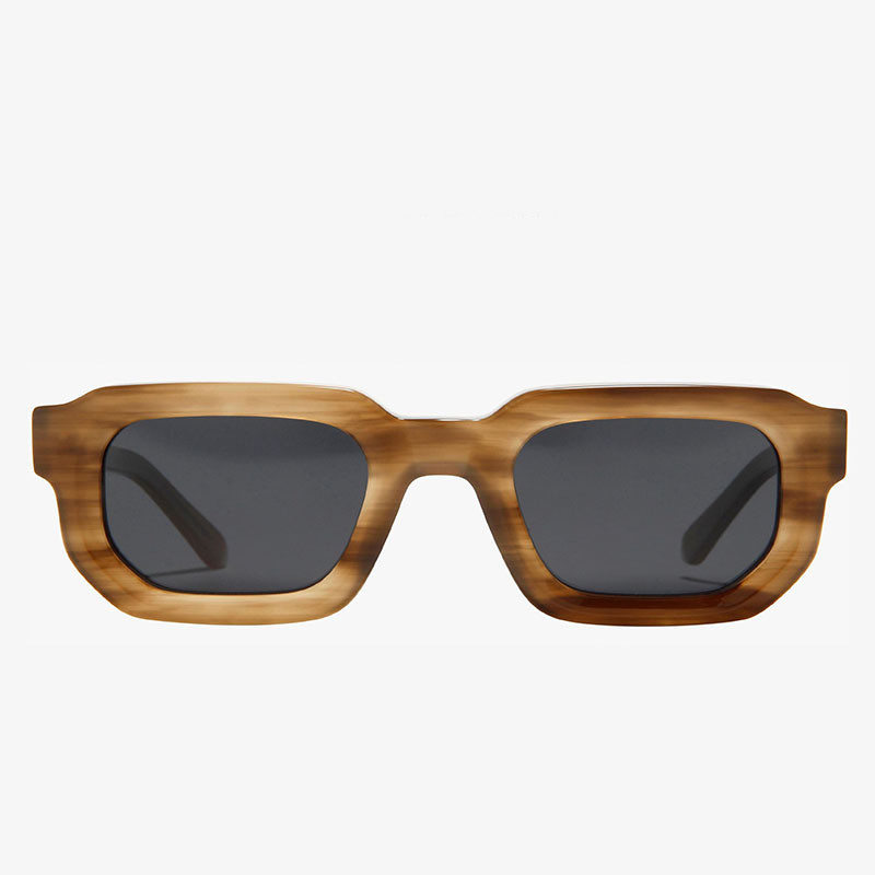 Women’s Fashion Retro Square Frame Sunshade Acetate Sunglasses