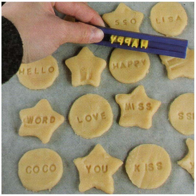 Title 8, DIY Baking Tool Number Letter Seal Biscuit Pres...