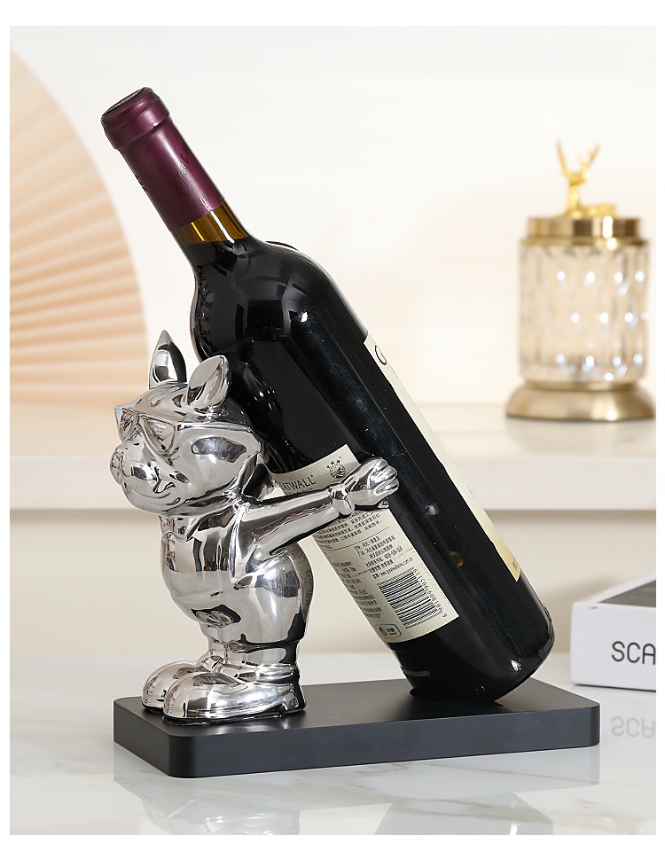 Wine Rack Decoration French Bulldog Creative And Slightly Luxury Decorations — foto 7