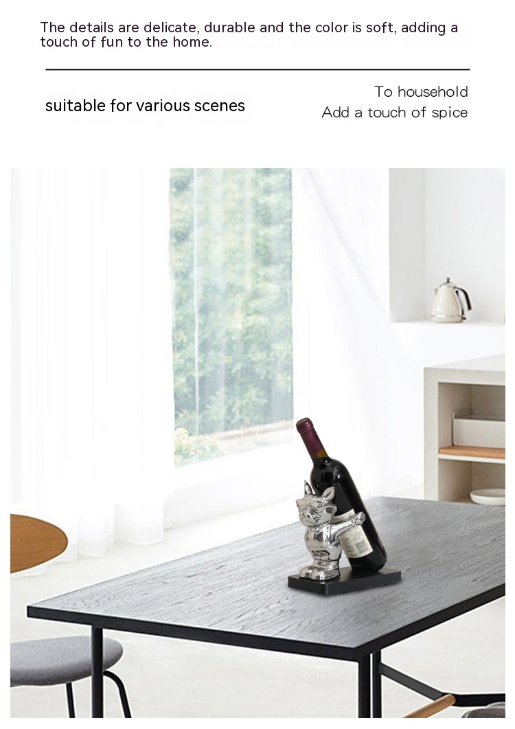 Wine Rack Decoration French Bulldog Creative And Slightly Luxury Decorations — foto 21
