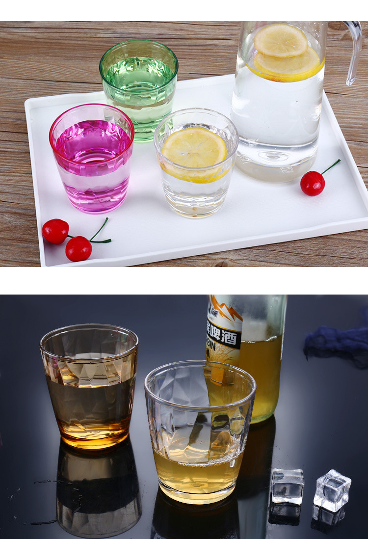 Title 5, Acrylic Restaurant Tea Cup Transparent PC Plast...