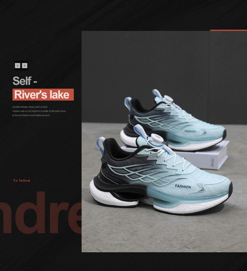 Flying Woven Air Cushion Turn Buckle Running Shoes - Image 11