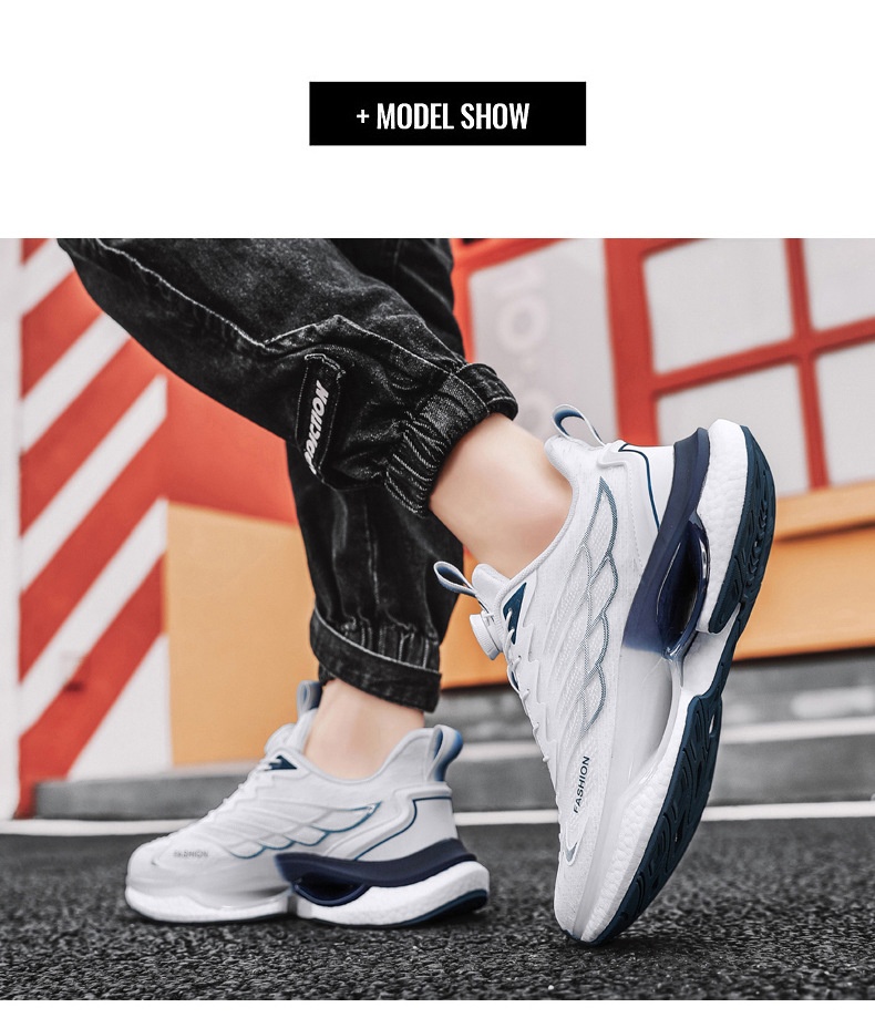 Flying Woven Air Cushion Turn Buckle Running Shoes - Image 15