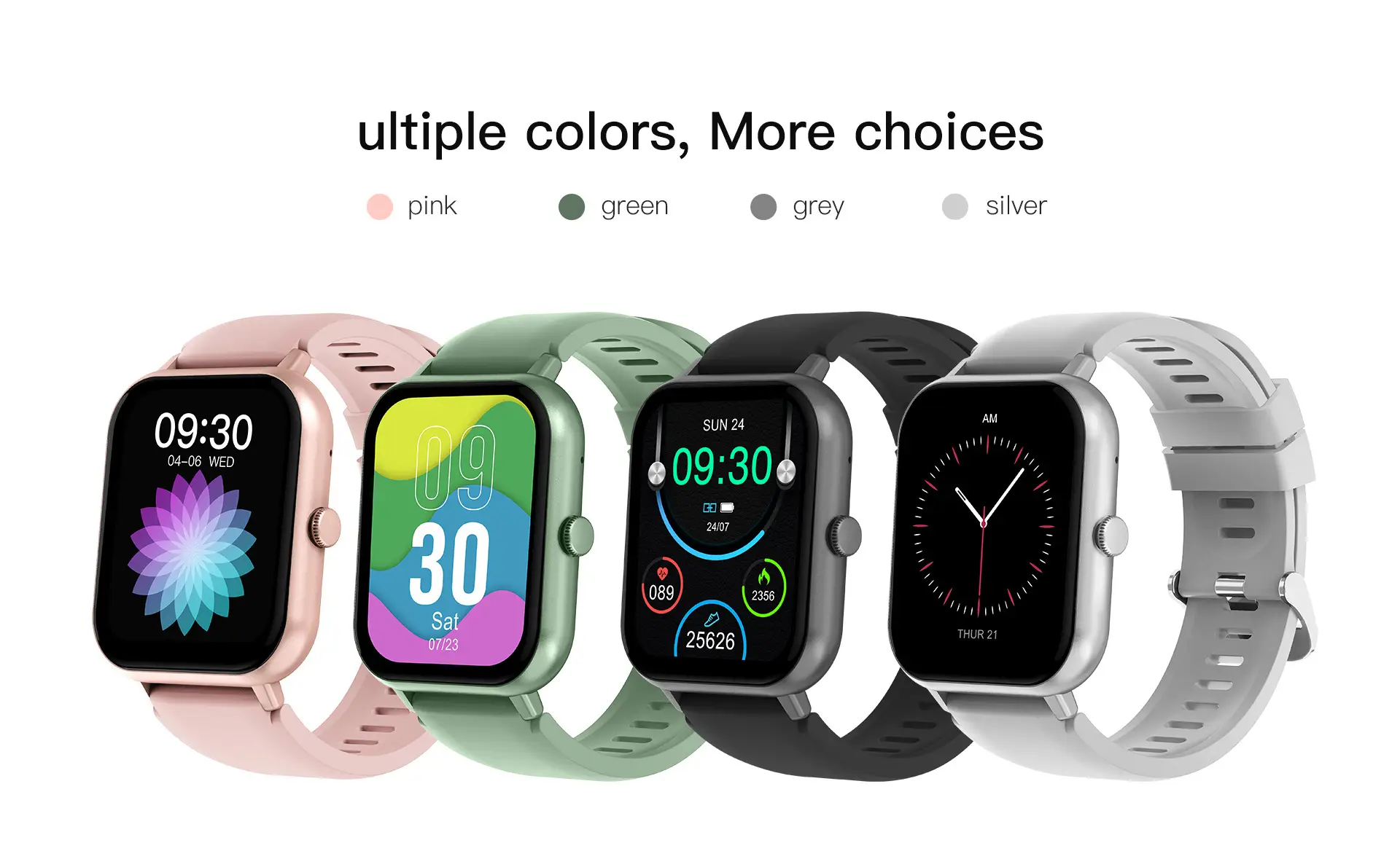 AI Voice Assistant Heart Rate Blood Pressure Blood Oxygen Sleep ZL54C Smart Watch