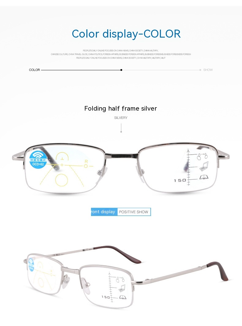 Title 3, Remote And Near Dual-purpose Reading Glasses Sm...