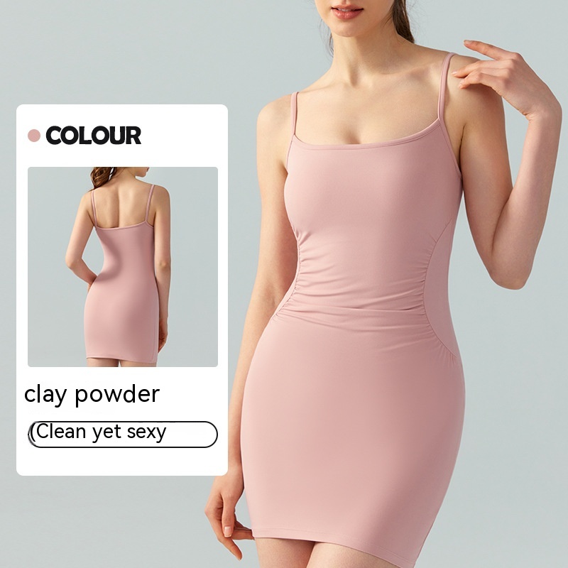 Sexy Tight Slimming Running Top With Chest Pad