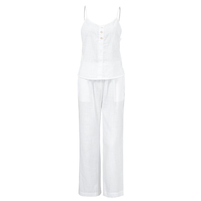 Title 4, Pajamas Sleeveless European And American White ...