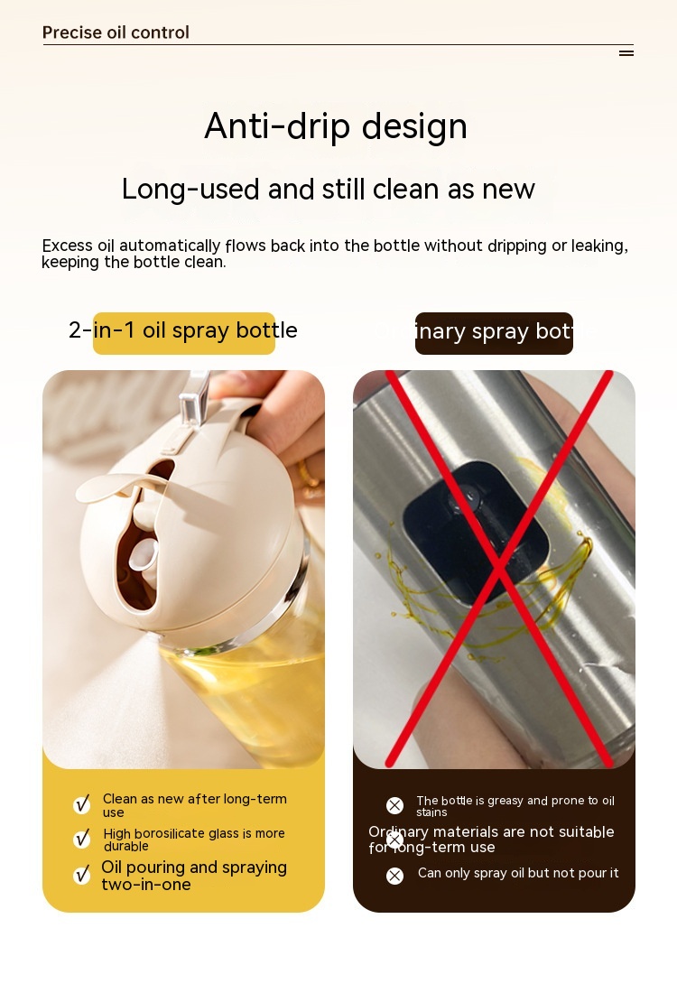 Oil Dispenser Spray And Pour Dual-purpose Oiler — foto 24