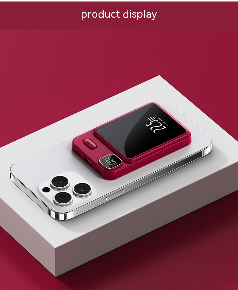 Magnetic Power Bank 20000 MA Large Capacity Fast Charging Mobile Power Gift 28
